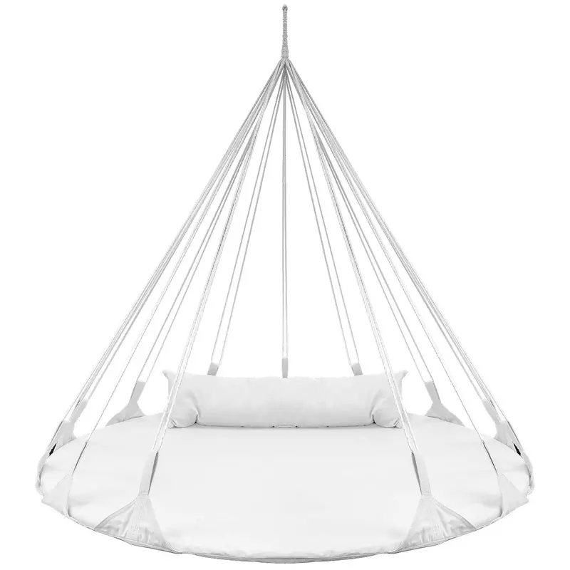 Sorbus Saucer-Style Double Hammock Daybed Swing 1