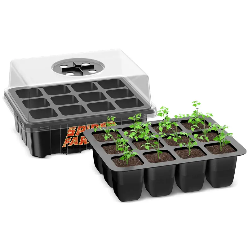 Spider Farmer 4-Pack Seed Starting Trays With Humidity Domes 1