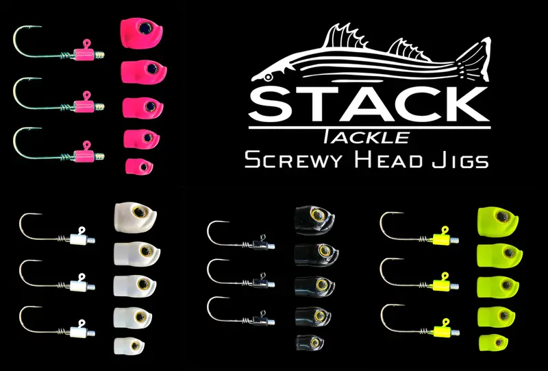 Stack Tackle Screwy Head Jig Hooks 1