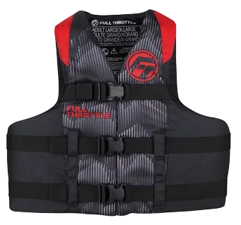 Standard-Fit Adult Life Jacket – Red (Small/Medium) 1