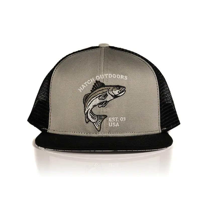 Striped Bass Fish Scale Flat-Bill Cap 1