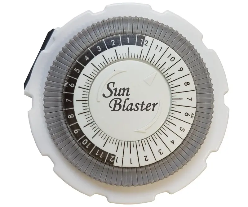Sunblaster 24-Hour Analog Timer For Grow Lights (15A Single Outlet) 1
