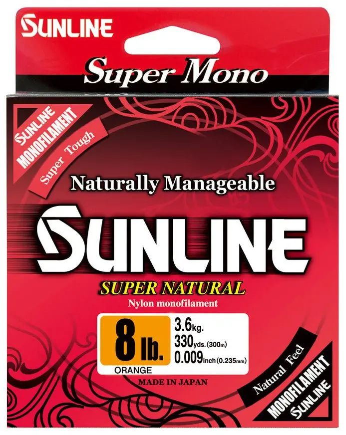 Sunline Super Natural Clear Monofilament – 330-Yard Spool 1