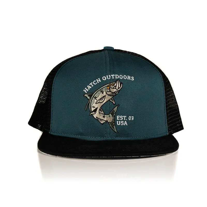 Tarpon Fish Scale Flat-Bill Cap 1
