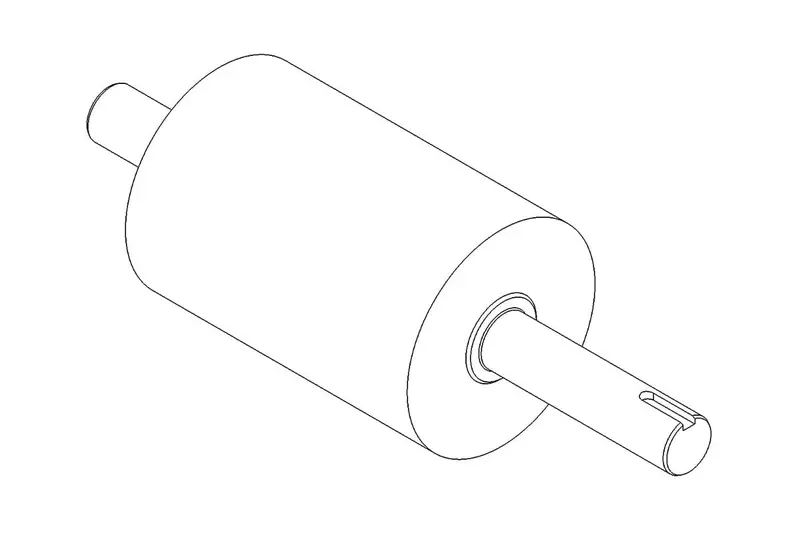 Triminator Buckmaster Bottom Roller And Shaft Kit 1