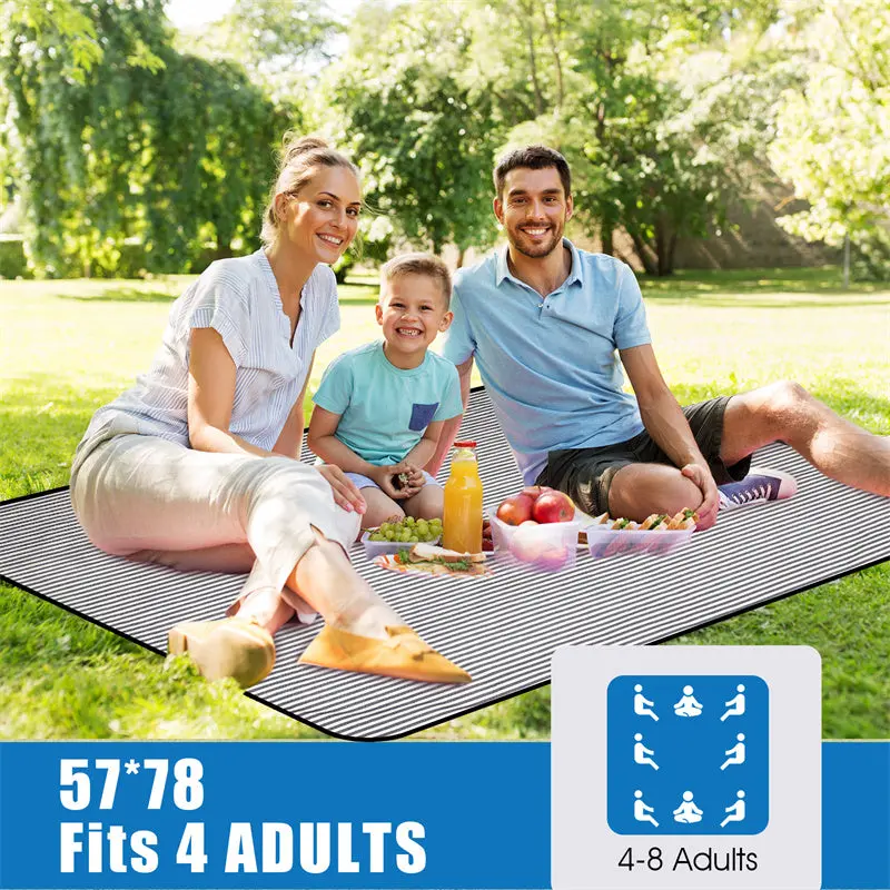 Waterproof Beach & Picnic Mat With Classic Stripe Design 1