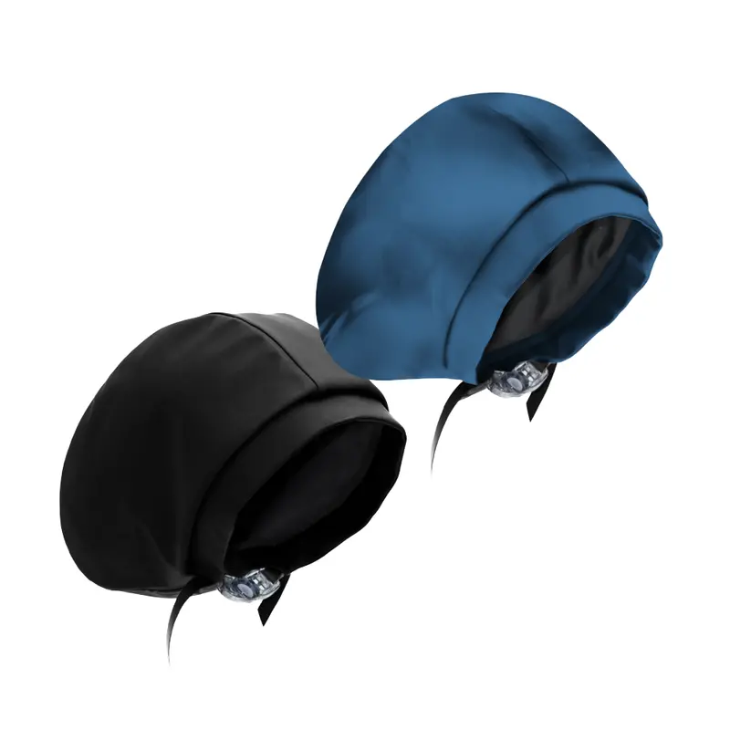 Waterproof Satin-Lined Adjustable Classic Swim Cap – 2-Pack 1