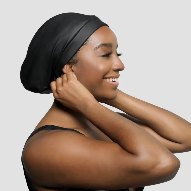 Waterproof Satin-Lined Adjustable Swim Cap – Single 1