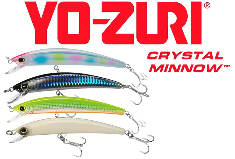 Yo-Zuri Crystal Minnow Original Floating Minnow Lure – Classic Flash & Action 1